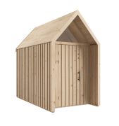 Remise à outils / Abri de jardin / Fenêtre triangulaire / Nature / Surface au sol : 4,50 m² / Dimensions extérieures : 162,4 x 207,7 cm / Style scandinave / Malmö 28 / Toit à deux versants