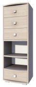 Étagère Rabaul 13 | Finition chêne Sonoma | 138 x 49 x 40 cm | Design moderne et robuste
