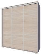 Armoire à portes coulissantes Rabaul 42 | Chêne Sonoma | 210 x 150 x 60 cm | Grand espace de rangement