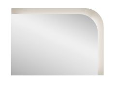 Miroir avec éclairage LED / 75 x 2 x 55 cm / Beige-Cachemire / Miroir mural / Himara 03
