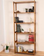 Etagère en bois de pin massif et de chêne Junco 54A - 200 x 80 x 30 cm (h x l x p)