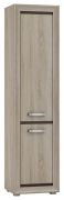Armoire Kundiawa 34, couleur : chêne Sonoma clair / chêne Sonoma foncé - Dimensions : 200 x 50 x 40 cm (H x L x P)