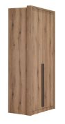 Armoire penderie Cerdanyola 03 | Chêne élégant | 216 x 100 x 56 cm | 2 portes, 2 tiroirs