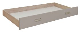 Tiroir pour lit d'enfant / lit junior Koa, Couleur : Chêne / Beige - Dimensions : 26 x 94 x 199 cm (H x L x P)