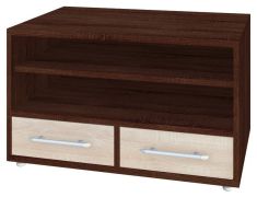 Meuble TV bas Curug 06 | Noyer et Orme | 53 x 90 x 50 cm | Design moderne et raffiné