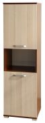 Armoire Cikupa 31 | Noyer/Orme | 160 x 45 x 40 cm | Design moderne, grande capacité