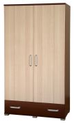 Armoire penderie Cikupa 28 | Noyer/Orme | 190 x 90 x 40 cm | Grande capacité & design moderne