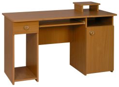 Bureau Banjaran 03 | Aulne | 76 x 124 x 60 cm | Grand espace de rangement | Design moderne