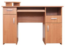 Bureau Banjaran 14 | Finition érable | 80 x 125 x 60 cm | Design moderne et rangement optimisé
