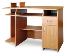 Bureau Banjaran 15 en aulne | 76 x 110 x 55 cm | Grand espace de rangement | Design moderne