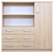 Commode Kebumen 15 | Chêne de Sonoma | 108 x 110 x 40 cm | Rangement pratique et moderne