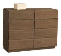 Buffet Fazenda 15 | Chêne partiellement massif | Finition brun foncé | 90 x 119 x 41 cm