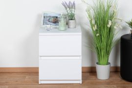 Chambre des jeunes - Dressoir Alard 10, couleur : blanc - Dimensions : 49 x 40 x 40 cm (H x L x P)