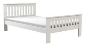 Lit 1 place / lit d’appoint Caesio 04 massif | Blanc | 120 x 200 cm | Pin
