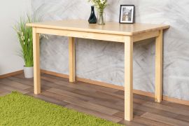 Table rectangulaire en pin massif naturel | Junco 228D | 70 x 130 cm | Style moderne, montage facile