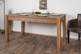 Table à manger Sardona 06 | Chêne brun | 160 x 90 cm | Style campagne élégant