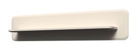 Étagère murale avec éclairage LED | Coloris crème | 30 x 140 x 24 cm | Bords arrondis | Design épuré