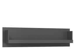 Étagère murale Sidi 03 | Gris foncé | 25 x 148 x 26 cm | Design moderne et fonctionnel
