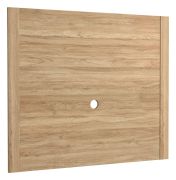 Panneau arrière Buzet 20, couleur : chêne - Dimensions : 100 x 116 x 4 cm (H x L x P)