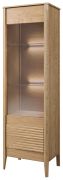 Vitrine élégante Gorica 03 | Porte à gauche | Chêne doré | LED intégrée | Soft Close | 201 x 60 x 45 cm | Verre Antisol bronze