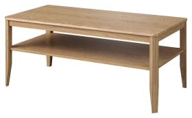 Table basse Gorica 18 | Chêne doré | 50 x 120 x 60 cm | 1 niche de rangement | partiellement massif