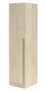 Penderie / Couleur : Chêne Cremona / 1 porte / 4 étagères / 50 x 61 x 210 cm / Chants ABS / 1 tringle à vêtements / Edegem 05 / Armoire à portes battantes