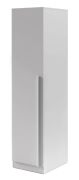 Armoire / Couleur : Gris platine / 1 porte / 4 étagères / 50 x 61 x 210 cm / chants ABS / 1 tringle à vêtements / Edegem 05 / Armoire à portes battantes