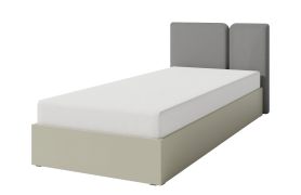 Lit une place Fricourt 13 menthe verte | Couchage 90 x 200 cm | Sommier à lattes relevable | Design moderne