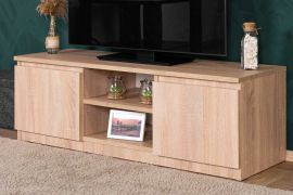 Meuble TV bas Olavarria 05 | Sonoma chêne | 40 x 120 x 41 cm | Design moderne et spacieux