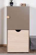 Commode Skalle 15 chambre ado | Brun / Brun clair | 94 x 47 x 49 cm | Design moderne et pratique