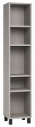 Étagère Pantanoso 47, couleur : gris - Dimensions : 195 x 39 x 38 cm (h x l x p)