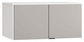 Élément pour armoire à deux portes Pantanoso 13, couleur : blanc / gris - Dimensions : 45 x 93 x 57 cm (H x L x P)
