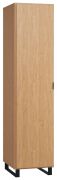 Armoire à porte battante Patitas 12 | Chêne | 195 x 47 x 57 cm | LED & Soft Close