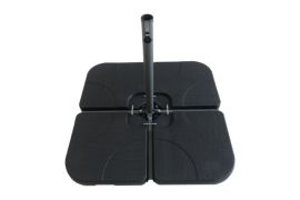 Socle en plastique pour parasol Denver - 500 x 500 x 75 mm