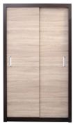 Armoire à portes coulissantes Sepatan 07 | Wenge & chêne Sonoma | 210 x 120 x 60 cm