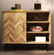 Commode Kumeu 32 | Chêne sauvage massif, huilé | 80 x 97 x 45 cm | Design haut de gamme