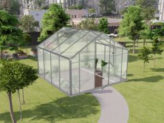 Serre Endivie XL9, HKP 6 mm, Surface au sol : 8,40 m² - Dimensions : 290 x 290 cm (L x l)