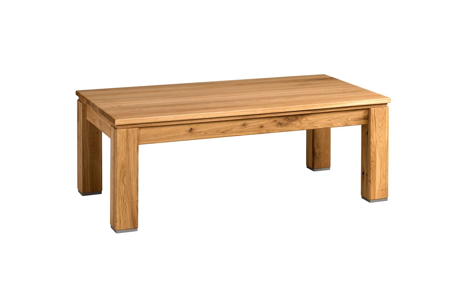 Table d'appoint stable Balsa 09, nature, style moderne, finition de qualité, chêne massif partiel, huilé / ciré, 120 x 70 x 45 cm, style contemporain