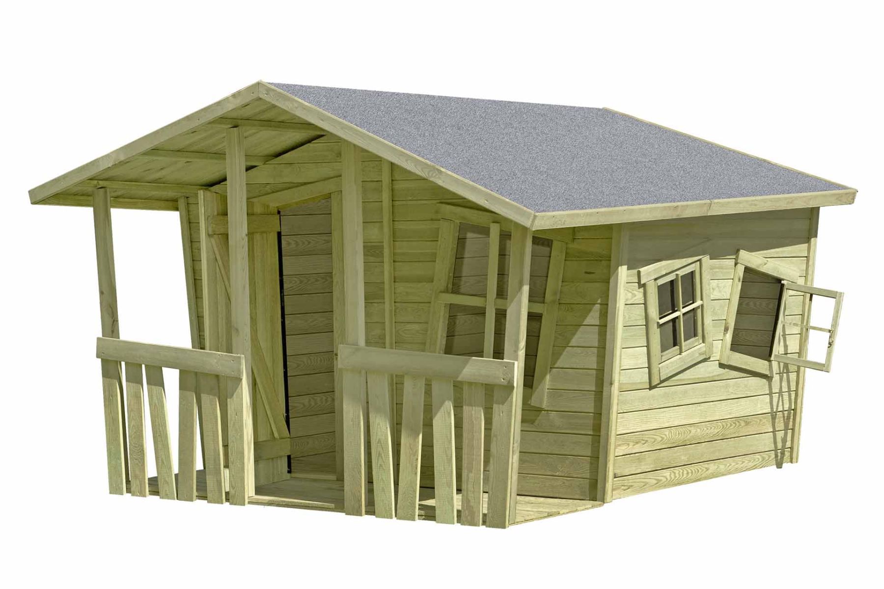 Housse De Protection Pour Maison De Jeu Enfant - Imperméable, Anti-UV, Avec Sangles - Taille Ajustable Pour Cabane Smoby - 7