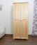 Armoire en bois de pin massif, naturel 008 - Dimensions 190 x 80 x 60 cm (H x L x P)