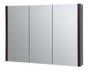 Salle de bain - Armoire de toilette Bidar 20, couleur : chêne noir - 65 x 90 x 12 cm (H x L x P)