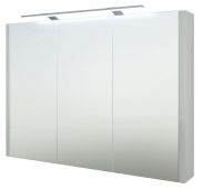 Salle de bain - Armoire de toilette Bidar 22, couleur : blanc brillant - 65 x 90 x 12 cm (H x L x P)