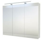 Salle de bain - Armoire de toilette Eluru 06, couleur : blanc brillant - 70 x 90 x 14 cm (H x L x P)