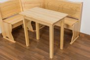 Table en bois de pin massif naturel Junco 226A (carré) - 50 x 80 cm