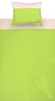 Enfants - Parure de lit 2 pièces - Couleur : Vert / Beige