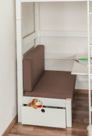 Set de 2 coussins pour lit d'enfant / lit superposé / lit fonctionnel Tim - Couleur : marron