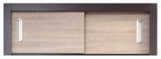 Elément supérieur pour armoire / penderie Sepatan 07 à portes coulissantes, couleur : Wenge / Chêne de Sonoma - Dimensions : 40 x 130 x 60 cm (H x L x P)