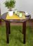 Table en pin massif, couleur noix 003 (ronde) - diamètre 80 cm