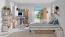 Chambre des jeunes - Etagère suspendue Dennis 09, couleur : frêne / blanc - Dimensions : 40 x 96 x 22 cm (h x l x p)