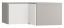 Supplément pour armoire d'angle Pantanoso 39, couleur : gris / blanc - Dimensions : 45 x 102 x 104 cm (H x L x P)